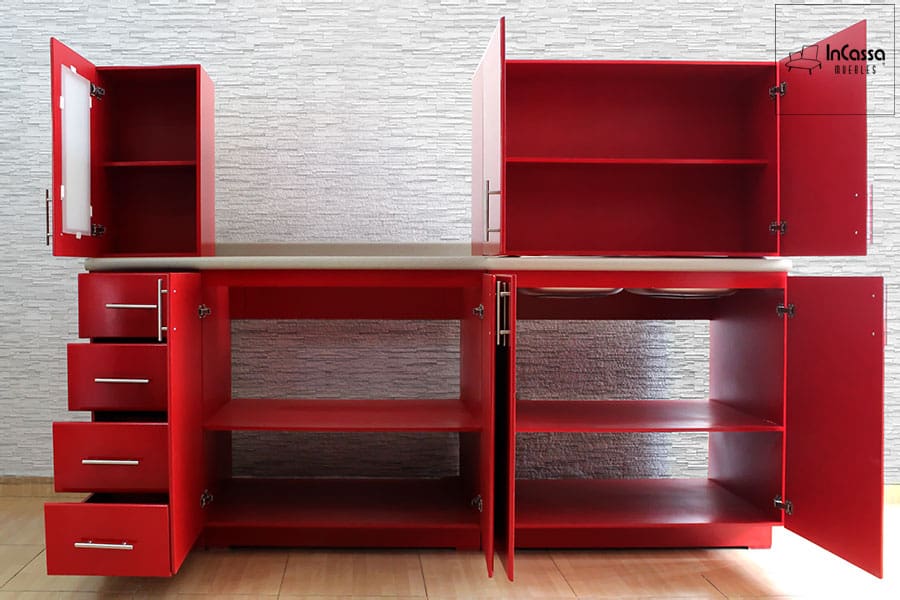 InCassa Muebles Edomex mueblería CDMX Cocina integral TACOMA 2.20m diseñada para PARRILLA 2