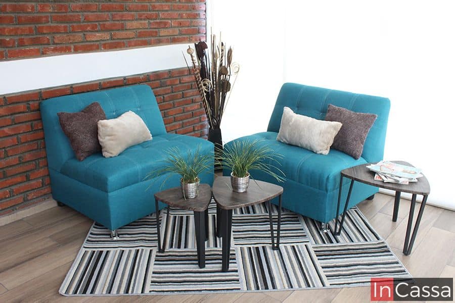 InCassa Muebles Edomex mueblería CDMX Sala moderna Modelo TAHITI 1