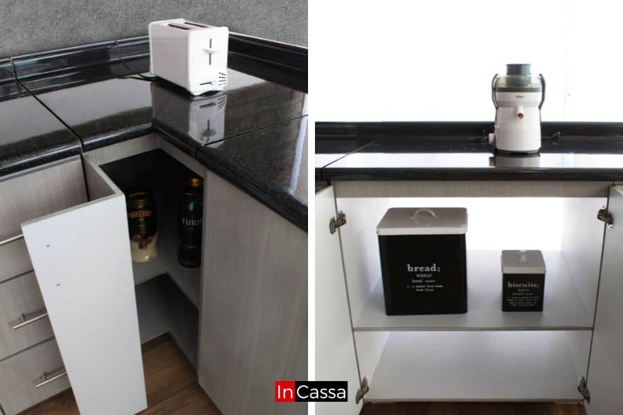 Cocina Integral en ESCUADRA TAILANDIA 3.70m x 2.60m para ESTUFA