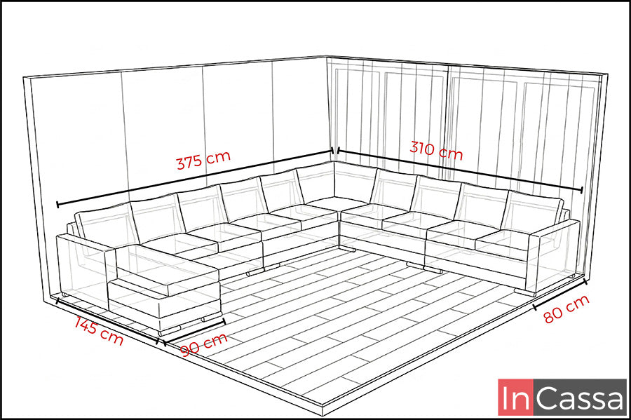 Sala Jumbo Modular en U Modelo TAINAN