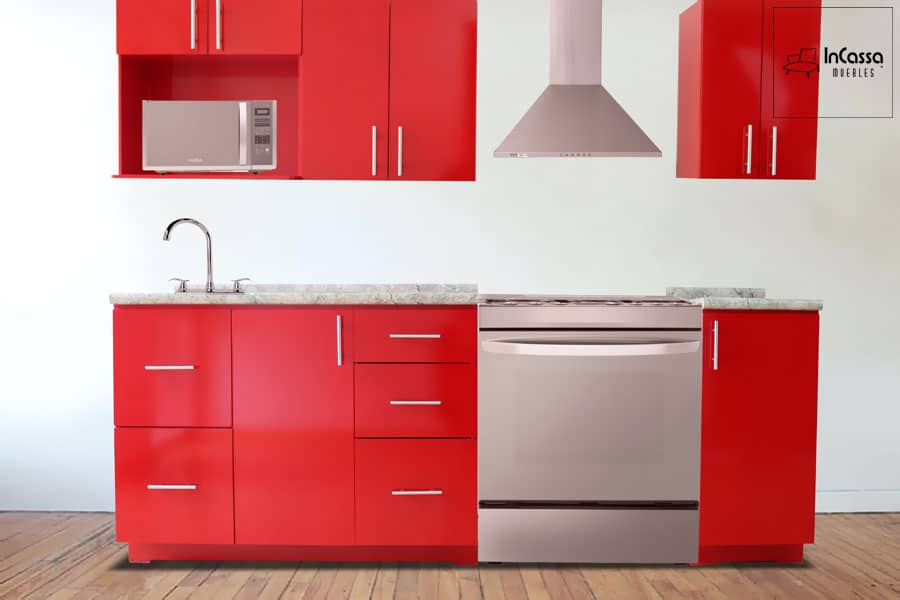 InCassa Muebles Edomex mueblería CDMX Cocina integral TANZANIA 2.40m diseñada para ESTUFA 1