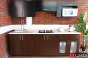 Cocina integral TEAPA 2.50m diseñada para PARRILLA