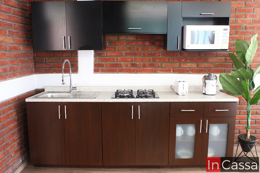 Cocina integral TEAPA 2.50m diseñada para PARRILLA