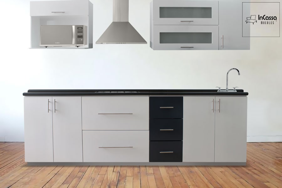 InCassa Muebles Edomex mueblería CDMX Cocina integral TENERIFE 2.70m diseñada para PARRILLA 2