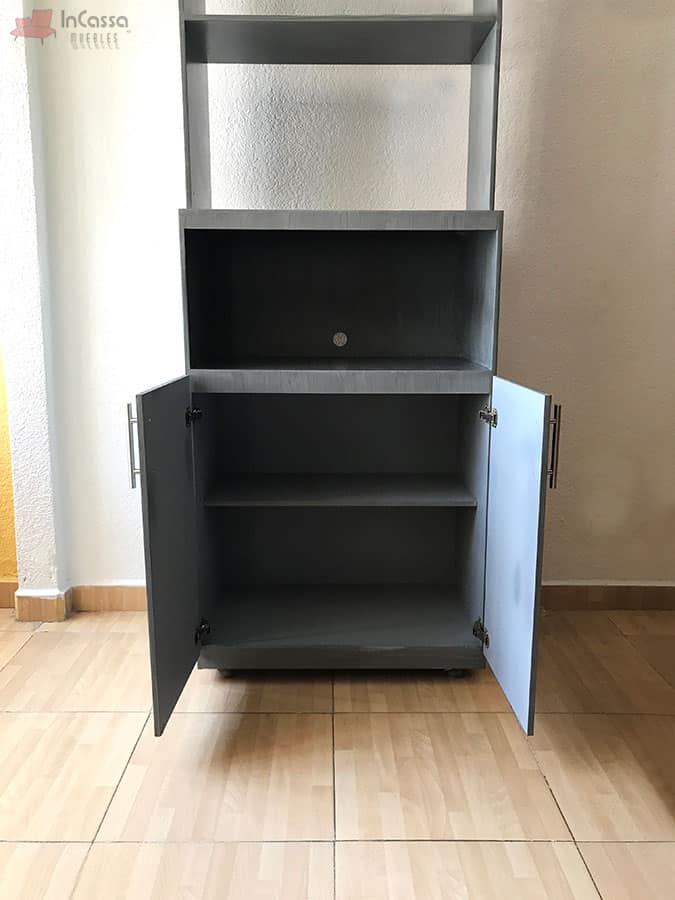 InCassa Muebles Edomex mueblería CDMX Alacena Porta Microondas Modelo TERRAGONA 4