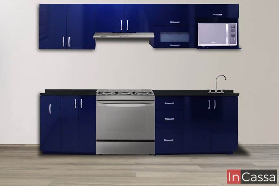 InCassa Muebles Edomex mueblería CDMX Cocina integral TOMÉ 2.80m diseñada para ESTUFA 1