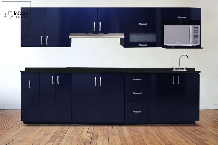 InCassa Muebles Edomex mueblería CDMX Cocina integral TOMÉ 2.80m diseñada para PARRILLA 1