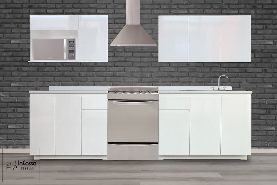 InCassa Muebles Edomex mueblería CDMX Cocina integral TOSSA 3m diseñada para ESTUFA 1
