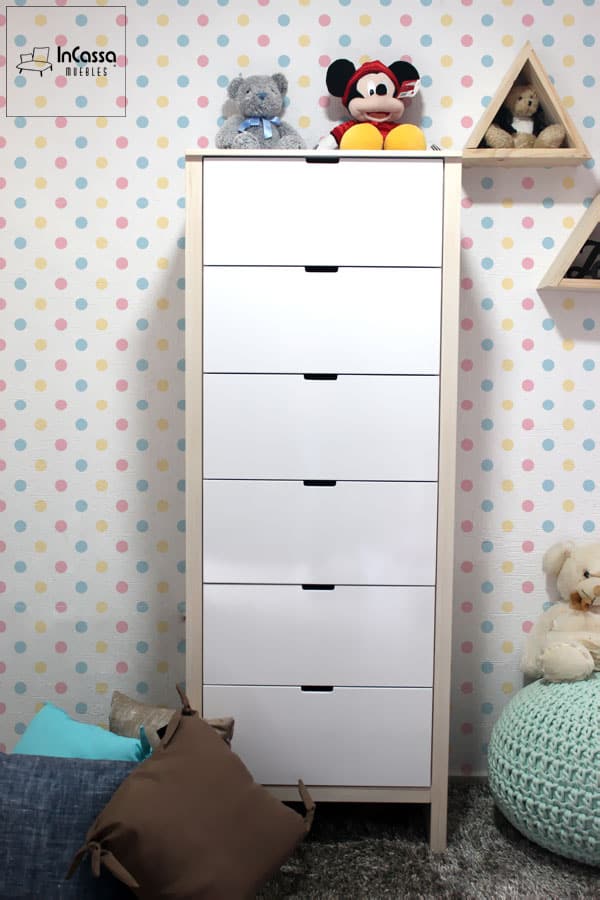InCassa Muebles Edomex mueblería CDMX Cajonera Infantil Modelo TROMSO 1