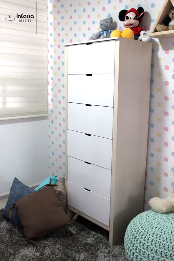 InCassa Muebles Edomex mueblería CDMX Cajonera Infantil Modelo TROMSO 2