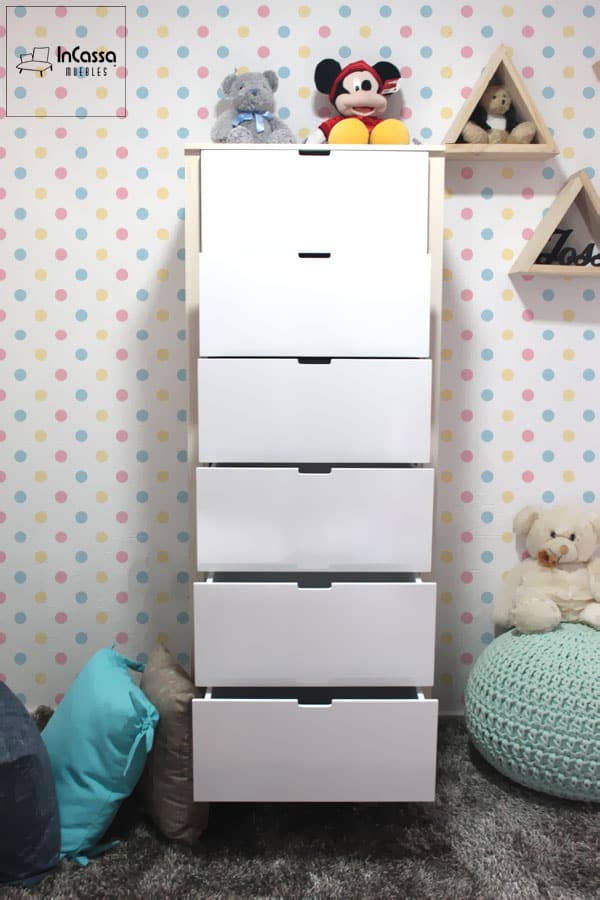 InCassa Muebles Edomex mueblería CDMX Cajonera Infantil Modelo TROMSO 3