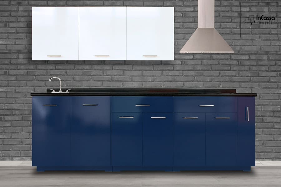 InCassa Muebles Edomex mueblería CDMX Cocina integral URUGUAY 2.50m diseñada para PARRILLA 1