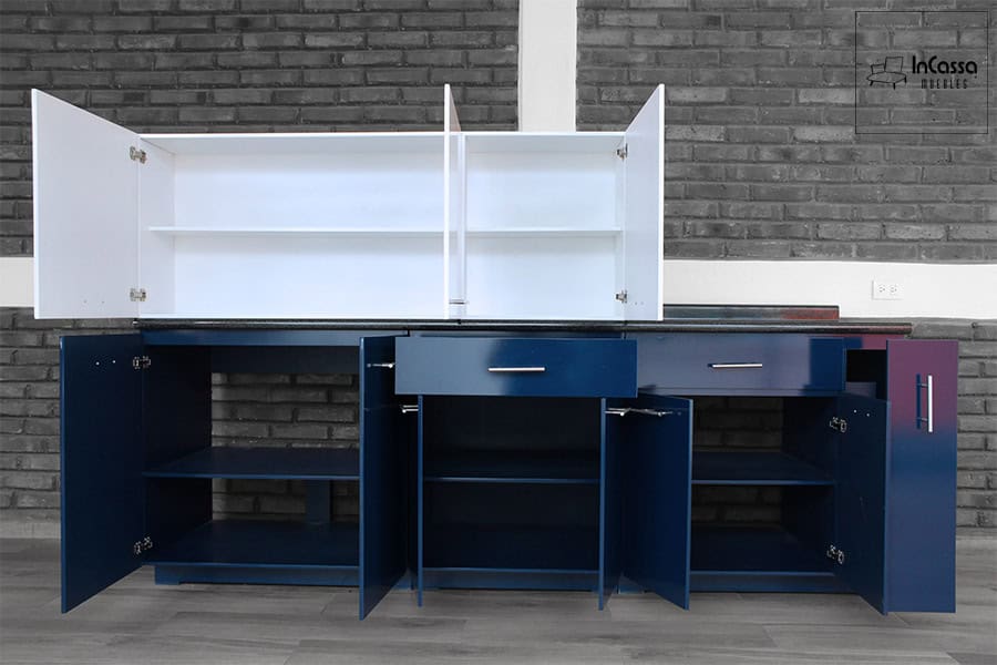 InCassa Muebles Edomex mueblería CDMX Cocina integral URUGUAY 2.50m diseñada para PARRILLA 2