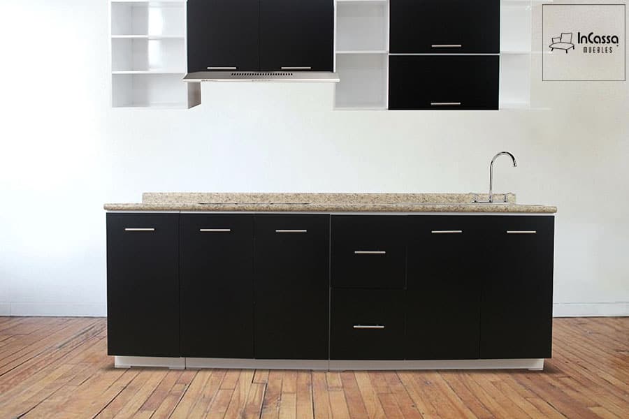 InCassa Muebles Edomex mueblería CDMX Cocina integral VALENCE 2.40m diseñada para PARRILLA 2