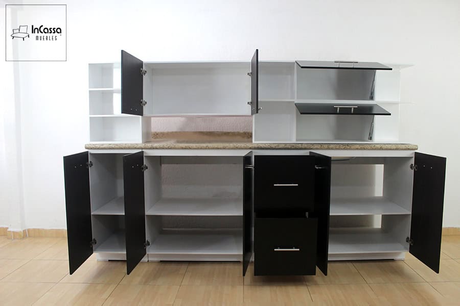 InCassa Muebles Edomex mueblería CDMX Cocina integral VALENCE 2.40m diseñada para PARRILLA 3