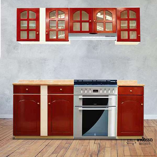 InCassa Muebles Edomex mueblería CDMX Cocina integral VANCOUVER 2.10m diseñada para ESTUFA 1