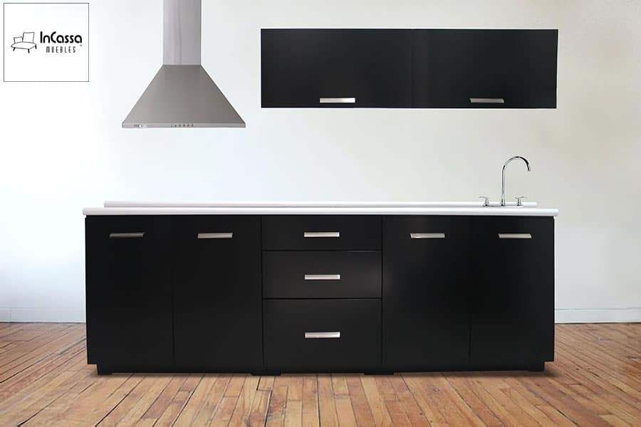 InCassa Muebles Edomex mueblería CDMX Cocina integral VENEZUELA 2.40m diseñada para PARRILLA 6