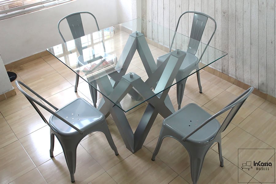 InCassa Muebles Comedor Modelo VENLO con silla TOLIX 13