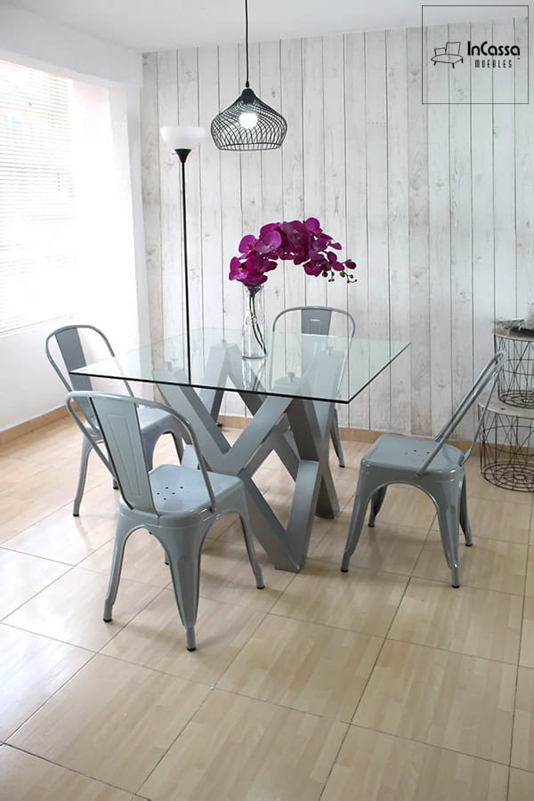 InCassa Muebles Comedor Modelo VENLO con silla TOLIX 2