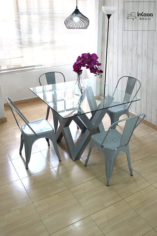 InCassa Muebles Comedor Modelo VENLO con silla TOLIX 3
