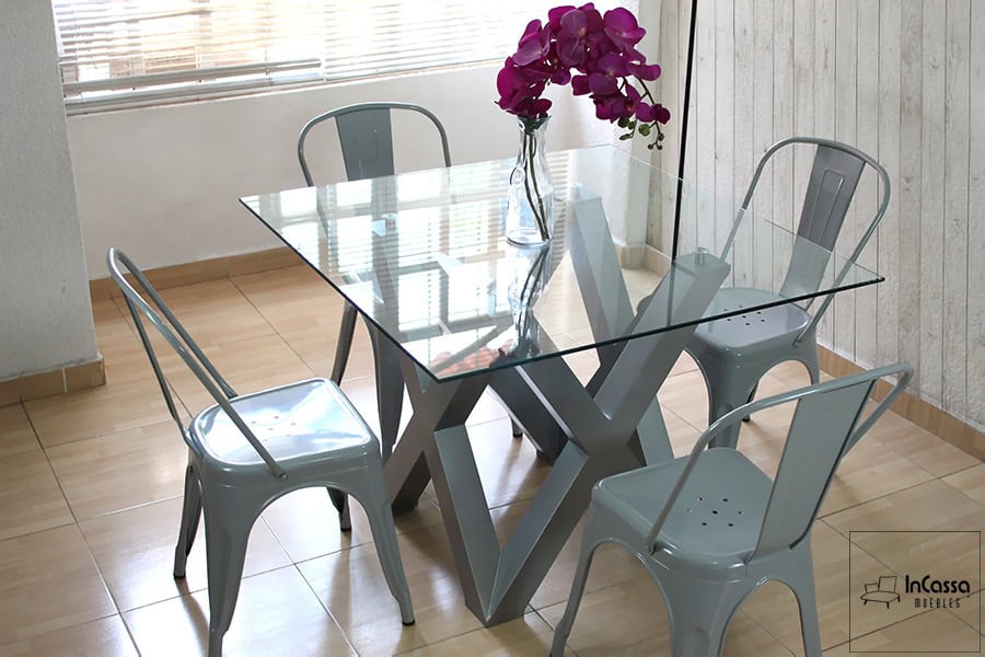 InCassa Muebles Comedor Modelo VENLO con silla TOLIX 4