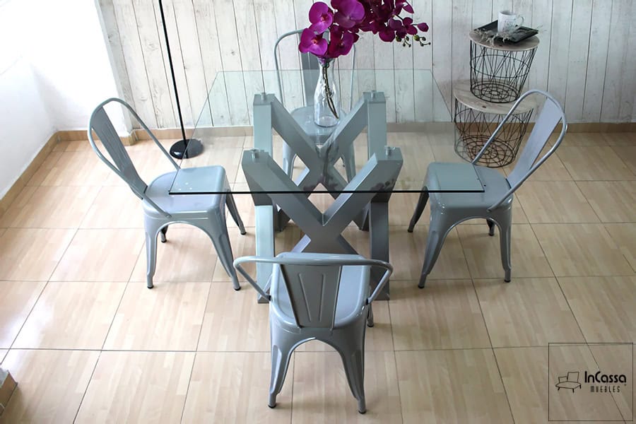 InCassa Muebles Comedor Modelo VENLO con silla TOLIX 5