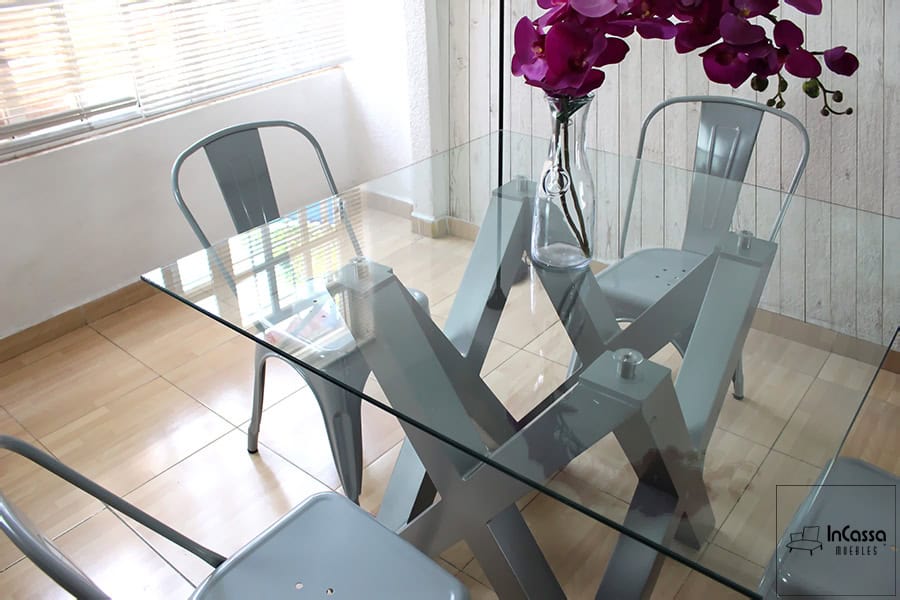 InCassa Muebles Comedor Modelo VENLO con silla TOLIX 6