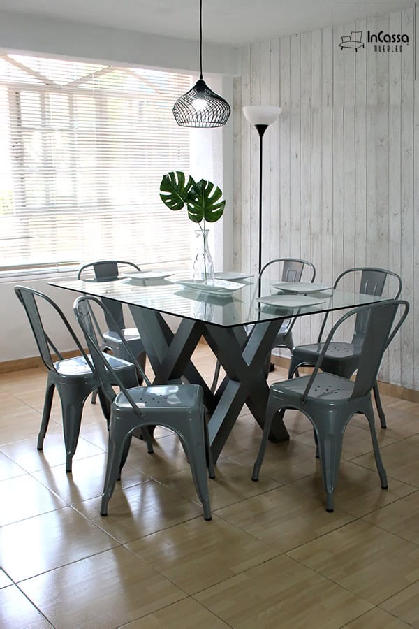 InCassa Muebles Comedor Modelo VENLO con silla TOLIX 16