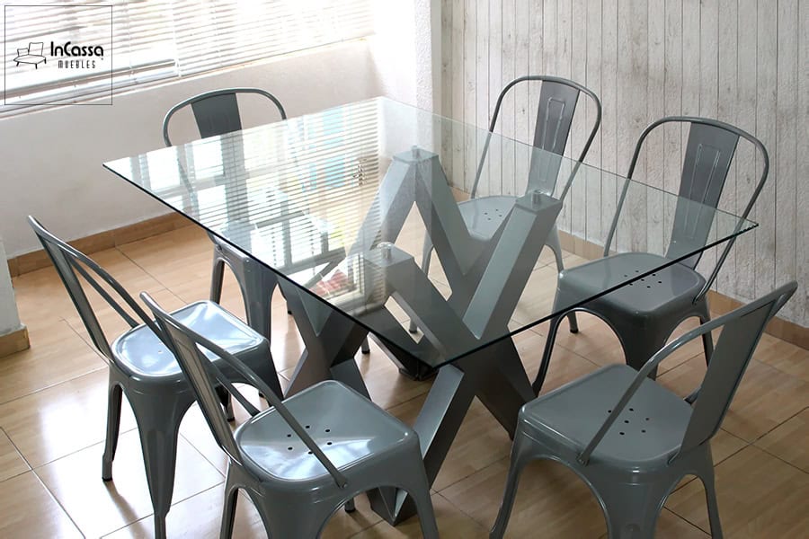 InCassa Muebles Comedor Modelo VENLO con silla TOLIX 26