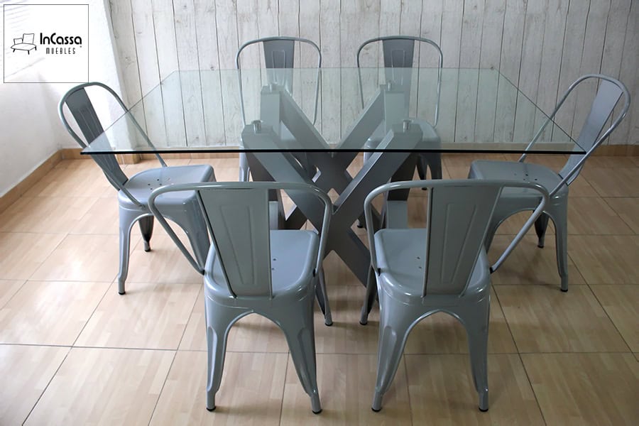 InCassa Muebles Comedor Modelo VENLO con silla TOLIX 27