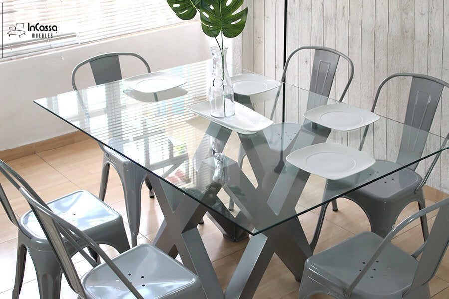 InCassa Muebles Comedor Modelo VENLO con silla TOLIX 18