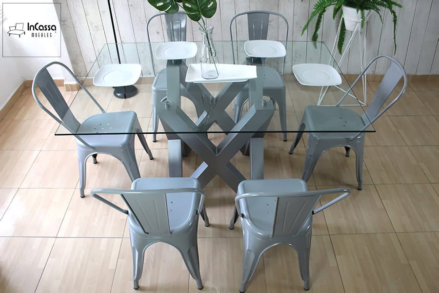 InCassa Muebles Comedor Modelo VENLO con silla TOLIX 19