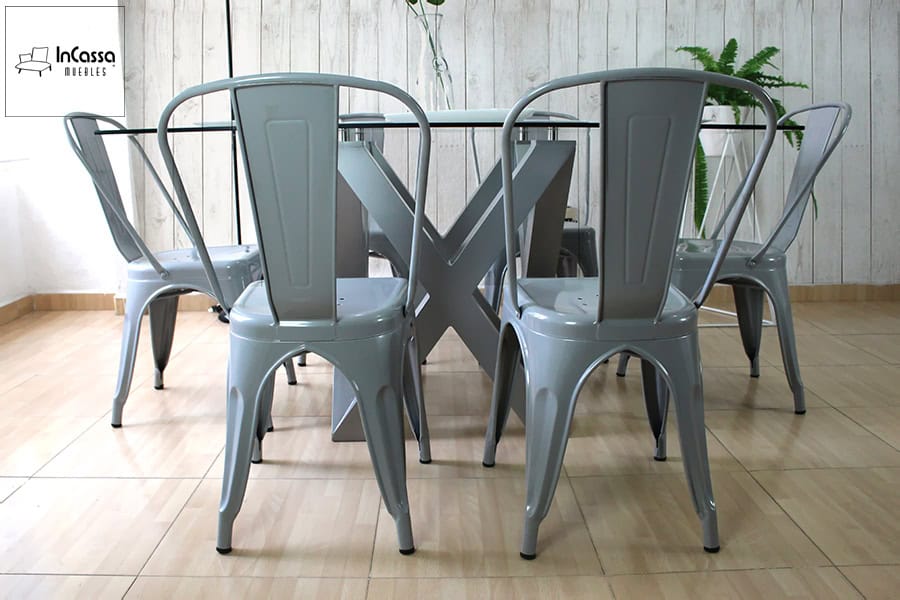 InCassa Muebles Comedor Modelo VENLO con silla TOLIX 22