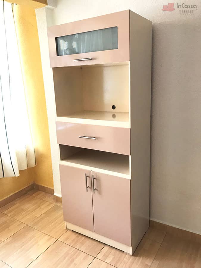 InCassa Muebles Edomex mueblería CDMX Alacena para Microondas Modelo VERMONT 3