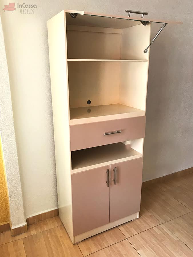 InCassa Muebles Edomex mueblería CDMX Alacena para Microondas Modelo VERMONT 4