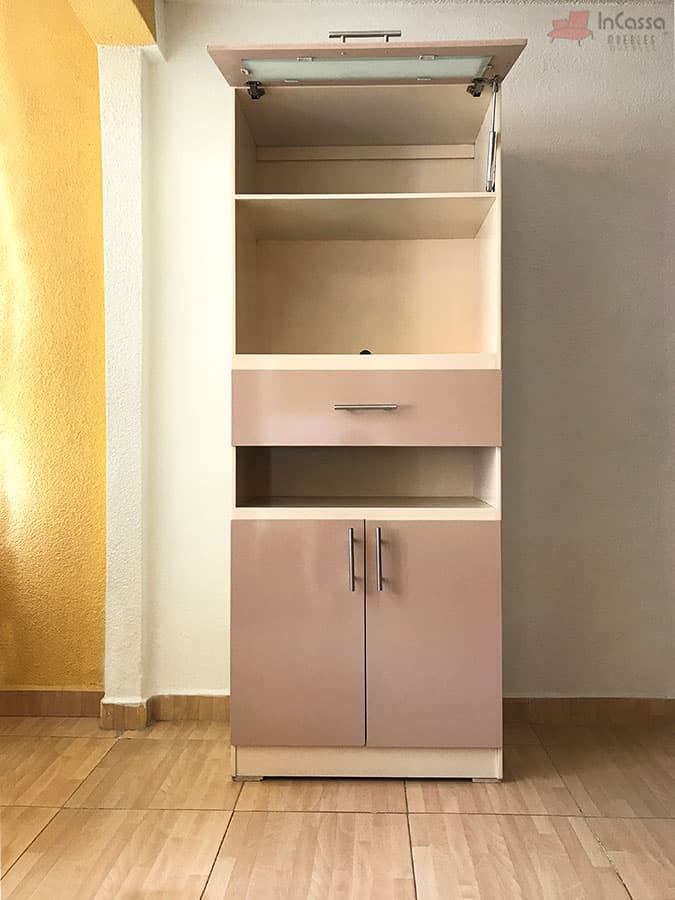 InCassa Muebles Edomex mueblería CDMX Alacena para Microondas Modelo VERMONT 5