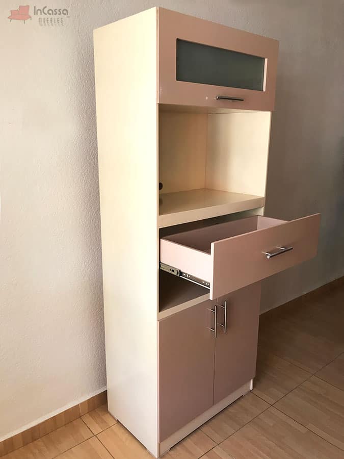InCassa Muebles Edomex mueblería CDMX Alacena para Microondas Modelo VERMONT 6