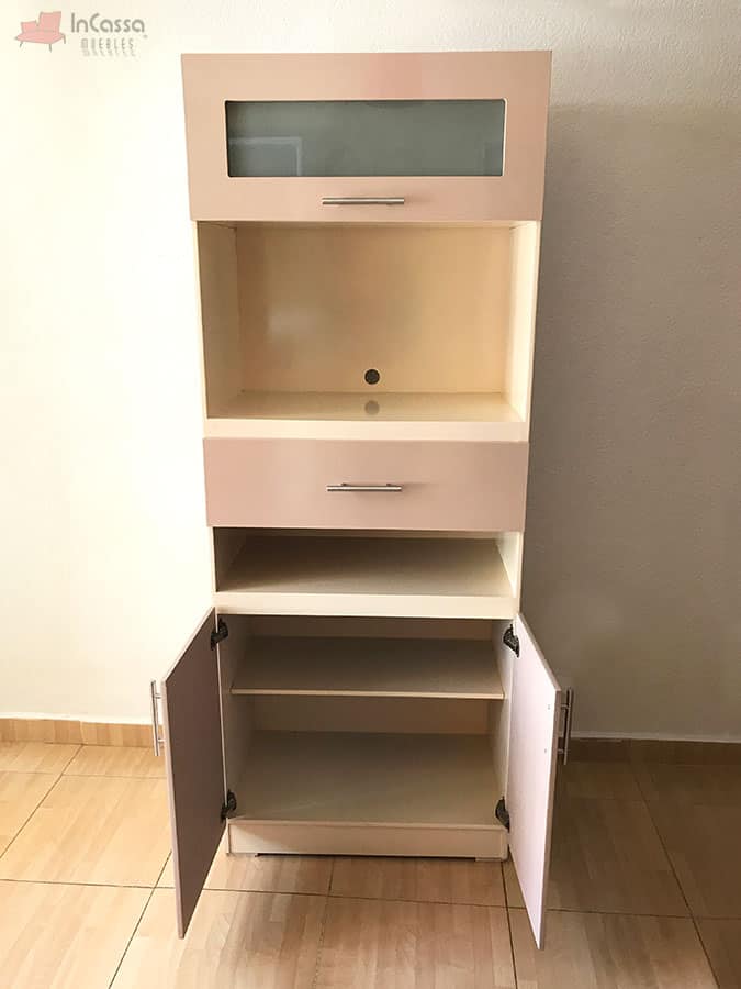 InCassa Muebles Edomex mueblería CDMX Alacena para Microondas Modelo VERMONT 8
