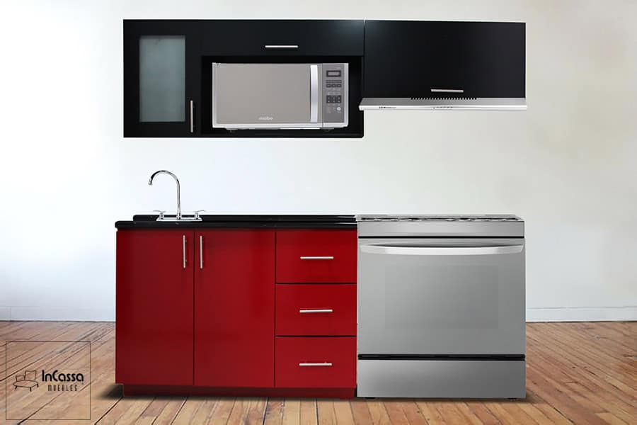 InCassa Muebles Edomex mueblería CDMX Cocina Integral VILLALBA 2m diseñada para ESTUFA 1