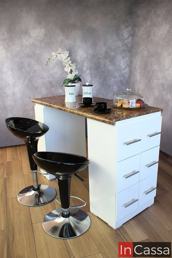 Isla Minimalista para Cocina con Bancos Modelo VILNA Glover