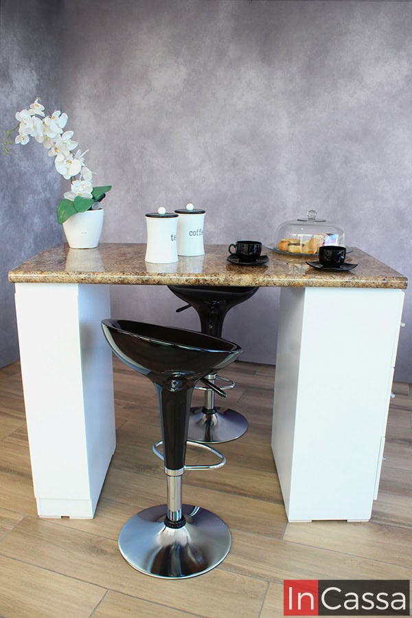 Isla Minimalista para Cocina con Bancos Modelo VILNA Glover