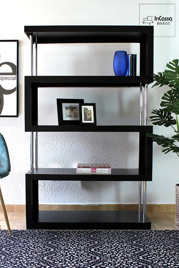 InCassa Muebles Edomex mueblería CDMX Librero Modelo WARRI 4