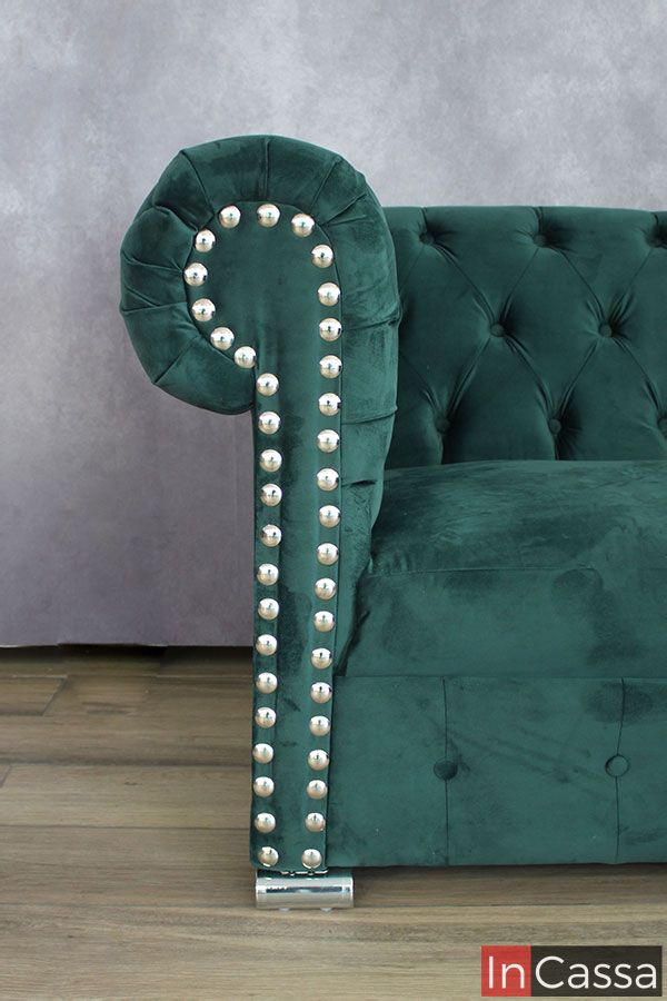 InCassa Muebles Edomex mueblería CDMX Sala esquinera capitonado Modelo WINCHESTER 5