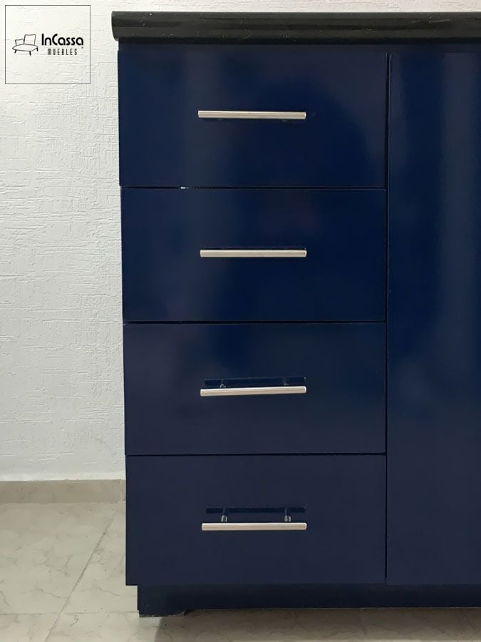 InCassa Muebles Edomex mueblería CDMX Cocina Integral ZARIA 3.30m diseñada para PARRILLA 4