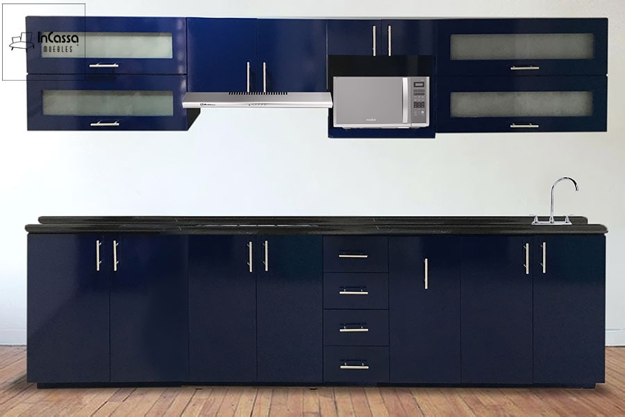 InCassa Muebles Edomex mueblería CDMX Cocina Integral ZARIA 3.30m diseñada para PARRILLA 1