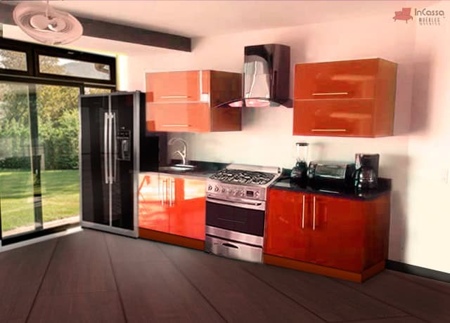 InCassa Muebles Edomex mueblería CDMX Cocina integral ALEJANDRIA 2.90m diseñada para ESTUFA 1