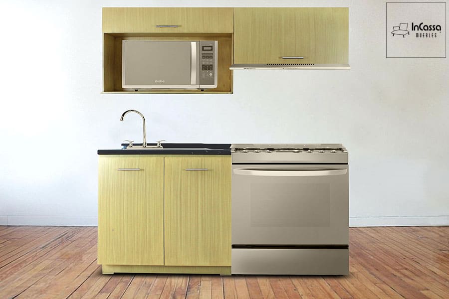InCassa Muebles Edomex mueblería CDMX Cocina integral ANDORRA 1.80m diseñada para ESTUFA 1