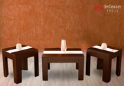 InCassa Muebles Edomex mueblería CDMX Set de 3 Mesas de Centro Modelo ARABIA 1
