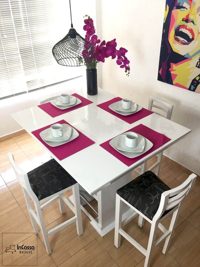 InCassa Muebles Edomex mueblería CDMX Comedor Alto Modelo ATLANTA 3