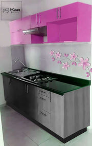 InCassa Muebles Edomex mueblería CDMX Cocina integral CANNES 2.40m diseñada para PARRILLA 1